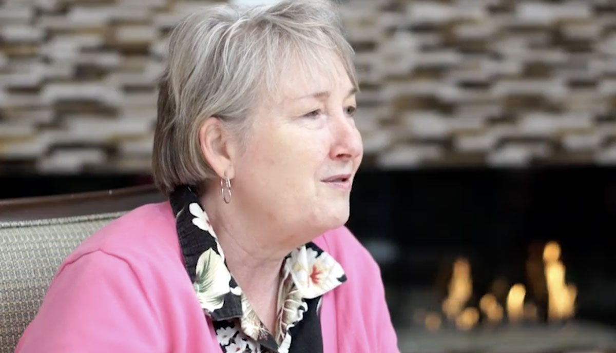 senior woman closeup image