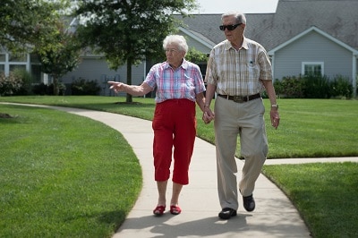 Seniors who have downsized their home and are enjoying life in a CCRC