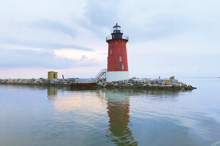 A lighthouse in Lewes, Delaware