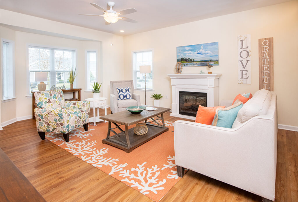 Coastal Themed Living Room